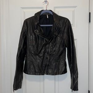 Free People Vegan Leather Jacket